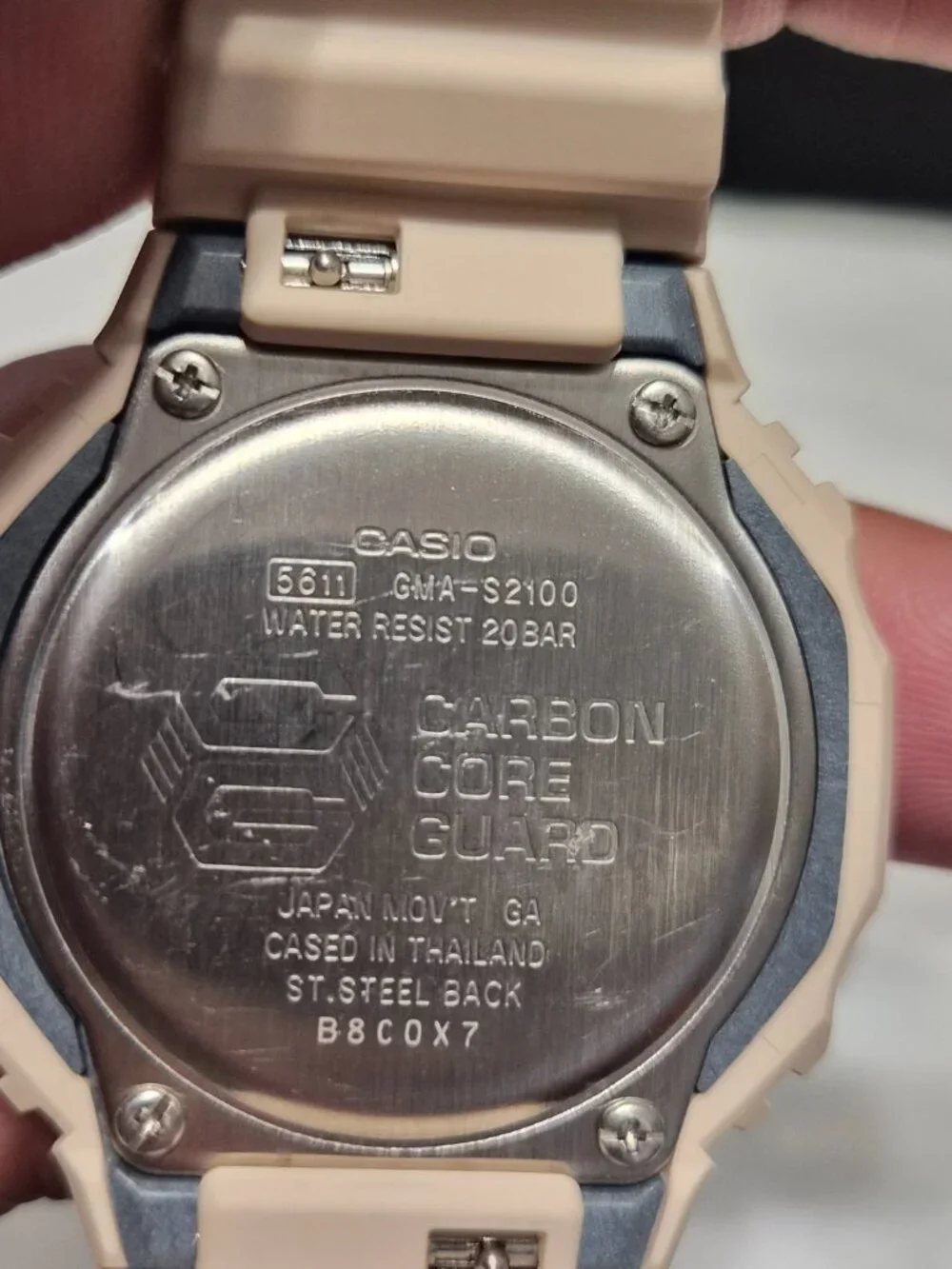 Casio G Shock Carbon Core pink Nearly NWOT